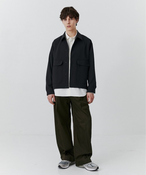 PUBLIC TOKYO(パブリックトウキョウ)の「【大人気昨年SS完売アイテム】TRIXIONワークシャツ /セットアップ対応/春服/即完アイテム/防シワ/ブルゾン(ブルゾン・メンズ・ブラック/ベージュ・2/1)」の9枚目の写真