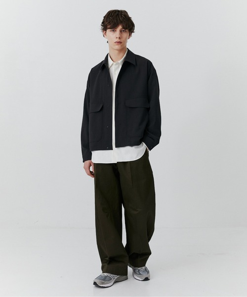 PUBLIC TOKYO(パブリックトウキョウ)の「【大人気昨年SS完売アイテム】TRIXIONワークシャツ /セットアップ対応/春服/即完アイテム/防シワ/ブルゾン(ブルゾン・メンズ・ブラック/ベージュ・2/1)」の10枚目の写真