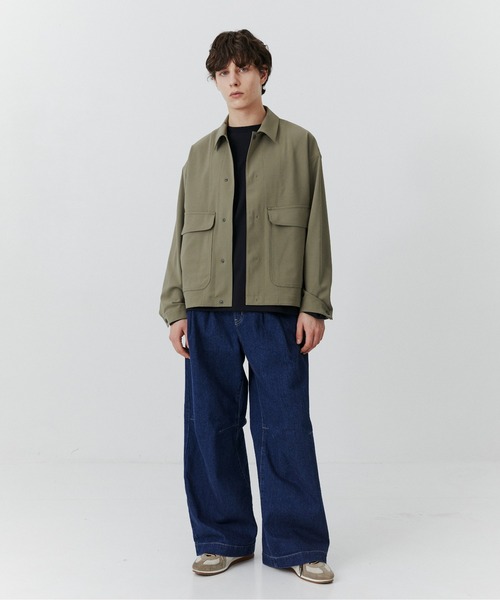 PUBLIC TOKYO(パブリックトウキョウ)の「【大人気昨年SS完売アイテム】TRIXIONワークシャツ /セットアップ対応/春服/即完アイテム/防シワ/ブルゾン(ブルゾン・メンズ・ブラック/ベージュ・2/1)」の6枚目の写真