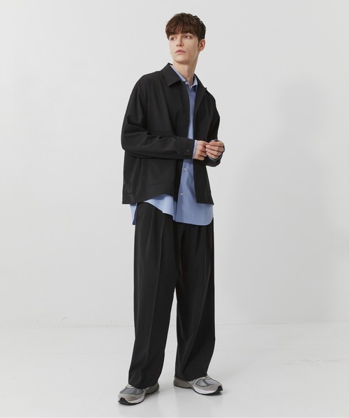PUBLIC TOKYO(パブリックトウキョウ)の「【大人気昨年SS完売アイテム】TRIXIONワークシャツ /セットアップ対応/春服/即完アイテム/防シワ/ブルゾン(ブルゾン・メンズ・ブラック/ベージュ・2/1)」の19枚目の写真