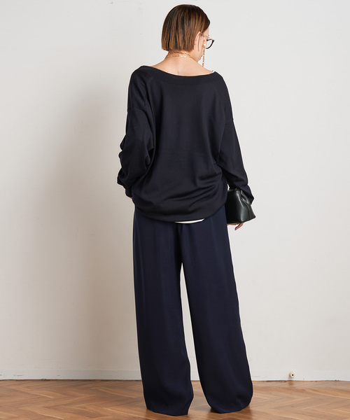 AP STUDIO(エーピーストゥディオ)の「Low-necked T-sh(Tシャツ/カットソー・レディース・ホワイト・FREE)」の2枚目の写真