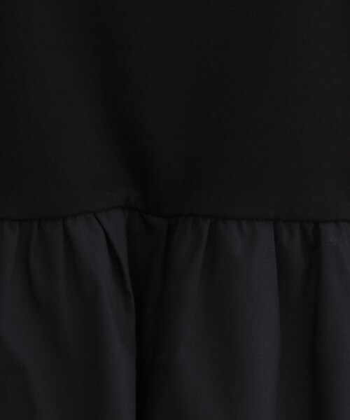 OPAQUE.CLIP（オペークドットクリップ）の「ペプラムドッキングカットソー【洗濯機OK】（Tシャツ/カットソー・レディース・チャコールグレー/ブラウン系/ブラック/ホワイト・40/38/36/42）」の5枚目の写真