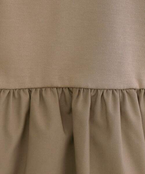 OPAQUE.CLIP（オペークドットクリップ）の「ペプラムドッキングカットソー【洗濯機OK】（Tシャツ/カットソー・レディース・チャコールグレー/ブラウン系/ブラック/ホワイト・40/38/36/42）」の9枚目の写真