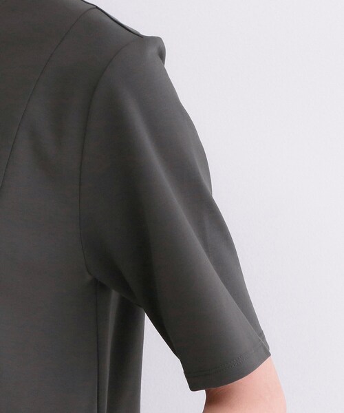 OPAQUE.CLIP（オペークドットクリップ）の「ペプラムドッキングカットソー【洗濯機OK】（Tシャツ/カットソー・レディース・チャコールグレー/ブラウン系/ブラック/ホワイト・40/38/36/42）」の15枚目の写真