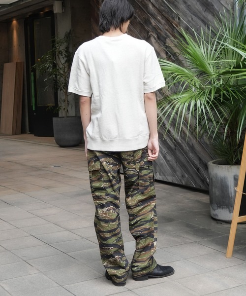 Champion(チャンピオン)の「【CHAMPION/チャンピオン】【乾きやすくてヨレない】半袖スウェット USAコットン×リサイクルポリエステル サステナブル 洗濯に強い(Tシャツ/カットソー・メンズ・ネイビー/杢グレー/ブラック/オフホワイト・X-LARGE/LARGE/MEDIUM)」の6枚目の写真