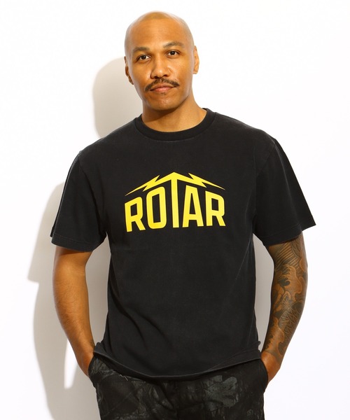 ROTAR(ローター)の「Lightning LOGO 2 vintage finish Tee(Tシャツ/カットソー・メンズ・イエロー系その他/ブラック系その他/ネイビー/ホワイト系その他・MEDIUM/LARGE/X-LARGE)」の5枚目の写真