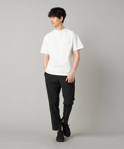 COMME CA MEN(コムサメン)の「【吸水速乾・抗菌・防臭】【COMME CA MEN BLACK】〔TEXBRID〕ドライテック 半袖Tシャツ(Tシャツ/カットソー・メンズ・ブラック/ホワイト・L/M)」の14枚目の写真