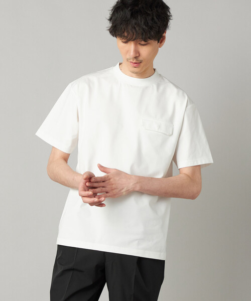 COMME CA MEN(コムサメン)の「【吸水速乾・抗菌・防臭】【COMME CA MEN BLACK】〔TEXBRID〕ドライテック 半袖Tシャツ(Tシャツ/カットソー・メンズ・ブラック/ホワイト・L/M)」の16枚目の写真