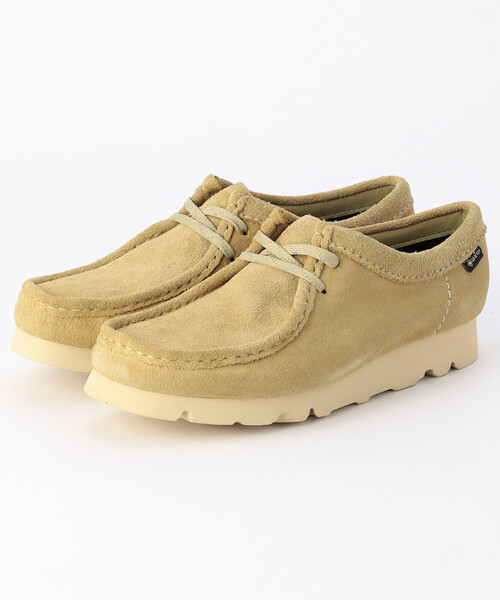 FREAK'S STORE（フリークスストア）の「CLARKS/クラークス Wallabee Gore-TEX/ワラビー ゴアテックス[5~5Hサイズ展開]（モカシン/デッキシューズ・レディース・ベージュ/ブラック・5/5.5）」の2枚目の写真