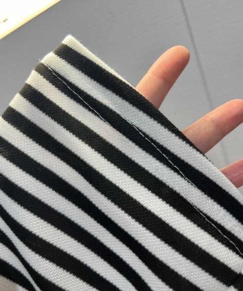 NANEA(ナネア)の「ボーダーショートパンツ(その他パンツ・レディース・ホワイト/グレー・MEDIUM)」の16枚目の写真
