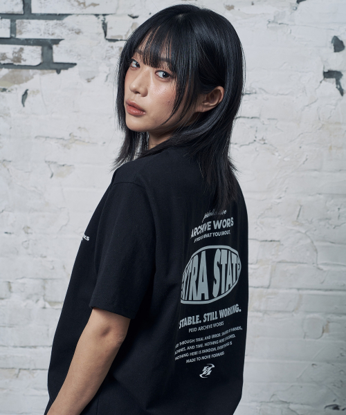 PEID(ペイド)の「PDステート 半袖Tシャツ ブラック(Tシャツ/カットソー・レディース・ブラック・2/3/4/5/6/1)」の2枚目の写真