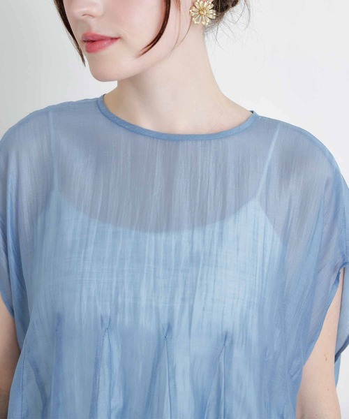 PICCIN(ピッチン)の「後ろリボンクラゲブラウス(シャツ/ブラウス・レディース・サックスブルー/ブラック/ピンク・M)」の16枚目の写真