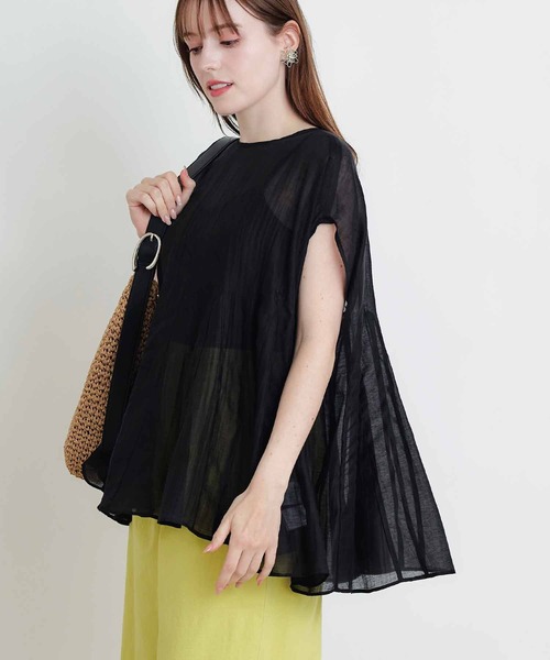 PICCIN(ピッチン)の「後ろリボンクラゲブラウス(シャツ/ブラウス・レディース・サックスブルー/ブラック/ピンク・M)」の21枚目の写真