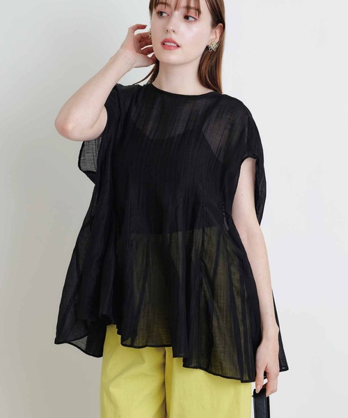 PICCIN(ピッチン)の「後ろリボンクラゲブラウス(シャツ/ブラウス・レディース・サックスブルー/ブラック/ピンク・M)」の22枚目の写真