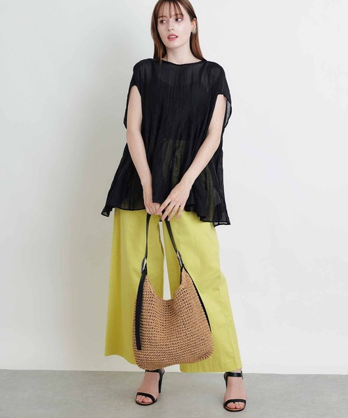 PICCIN(ピッチン)の「後ろリボンクラゲブラウス(シャツ/ブラウス・レディース・サックスブルー/ブラック/ピンク・M)」の19枚目の写真