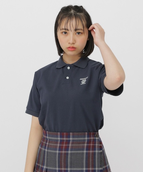 GLOBAL WORK(グローバルワーク)の「スクールサマーポロ/AND YUA ANY/641525(ポロシャツ・キッズ・ネイビー/ホワイト・160cm/150cm/170cm)」の4枚目の写真