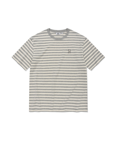Wacky WiLLy(ワッキーウィリー)の「ベーシックストライプ半袖Tシャツグレー(Tシャツ/カットソー・レディース・その他・LARGE/MEDIUM/X-LARGE/XX-LARGE/SMALL/X-SMALL)」の2枚目の写真