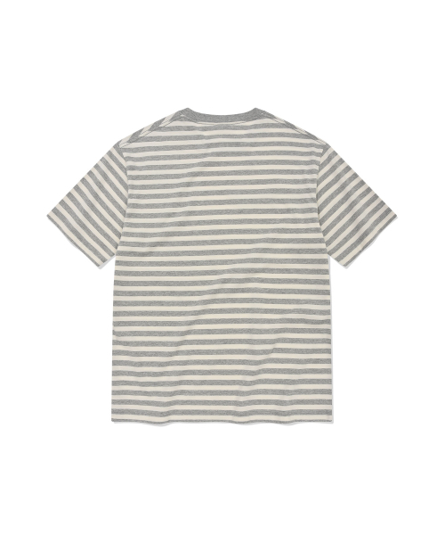 Wacky WiLLy(ワッキーウィリー)の「ベーシックストライプ半袖Tシャツグレー(Tシャツ/カットソー・レディース・その他・LARGE/MEDIUM/X-LARGE/XX-LARGE/SMALL/X-SMALL)」の3枚目の写真