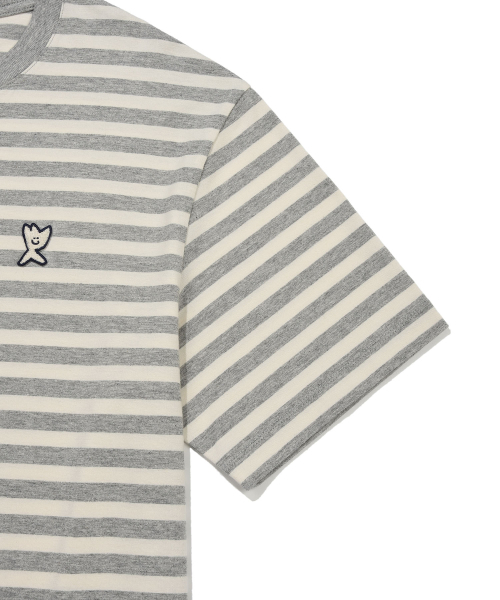 Wacky WiLLy(ワッキーウィリー)の「ベーシックストライプ半袖Tシャツグレー(Tシャツ/カットソー・レディース・その他・LARGE/MEDIUM/X-LARGE/XX-LARGE/SMALL/X-SMALL)」の6枚目の写真