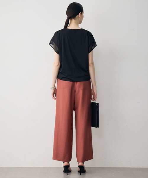ICB(アイシービー)の「ワッシャーツイル ワイドストレートパンツ(その他パンツ・レディース・オリーブ系/ベージュ系/ダルブルー系/ブラック系/レッド系・40/42/44/46/48)」の11枚目の写真