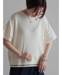 FIL DE FER | ウェーブJQ 裾リブP/O(Tシャツ/カットソー)