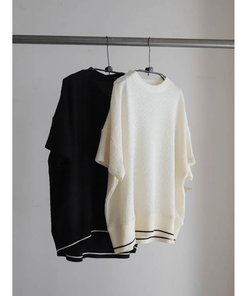 FIL DE FER(フィルデフェール)の「ウェーブJQ 裾リブP/O(Tシャツ/カットソー・レディース・ブラック/ホワイト・FREE)」の20枚目の写真