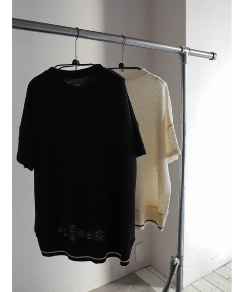 FIL DE FER(フィルデフェール)の「ウェーブJQ 裾リブP/O(Tシャツ/カットソー・レディース・ブラック/ホワイト・FREE)」の22枚目の写真