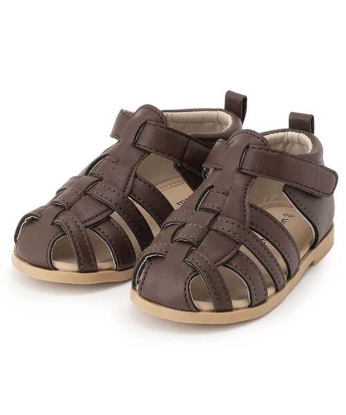 petit main（プティマイン）の「グルカサンダル（サンダル・キッズ・ダークブラウン/アイボリー・15cm/16cm/17cm/19cm/14cm/18cm）」の2枚目の写真