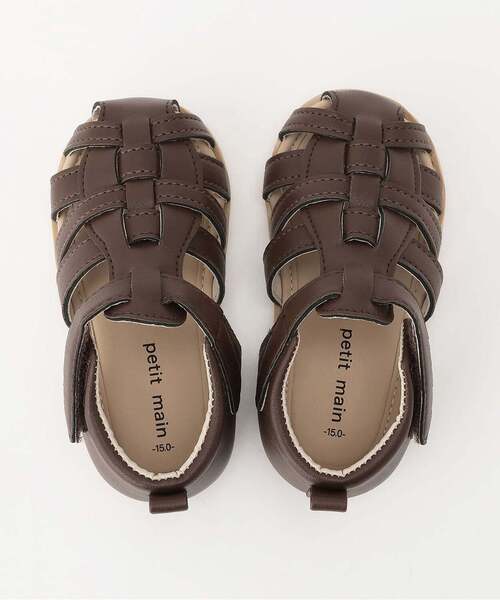 petit main（プティマイン）の「グルカサンダル（サンダル・キッズ・ダークブラウン/アイボリー・15cm/16cm/17cm/19cm/14cm/18cm）」の5枚目の写真