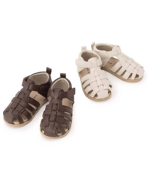 petit main（プティマイン）の「グルカサンダル（サンダル・キッズ・ダークブラウン/アイボリー・15cm/16cm/17cm/19cm/14cm/18cm）」の3枚目の写真