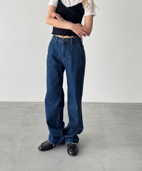CANAL JEAN(キャナルジーン)の「El mar カットオフデニムパンツ 606(デニムパンツ・レディース・インディゴブルー・X-SMALL/MEDIUM/SMALL)」の1枚目の写真