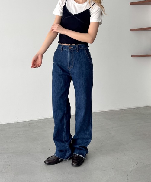 CANAL JEAN(キャナルジーン)の「El mar カットオフデニムパンツ 606(デニムパンツ・レディース・インディゴブルー・X-SMALL/MEDIUM/SMALL)」の3枚目の写真
