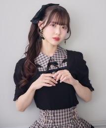 ROJITA | 【SNSで大バズリ中/ピンク予約販売】ダブルリボン配色レイヤードトップス(Tシャツ/カットソー)