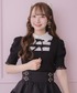 SNSで大バズリ中】ダブルリボン配色レイヤードトップス（Tシャツ
