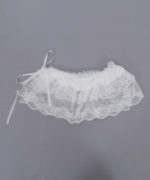 axes femme(アクシーズファム)の「レースベルト(その他雑貨・レディース・ホワイト/ブラック・FREE)」の4枚目の写真