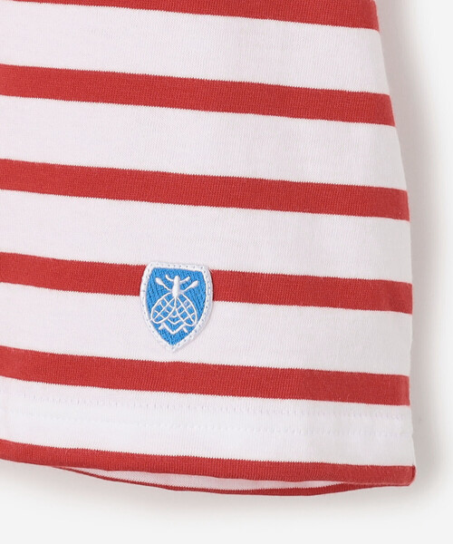 ORCIVAL（オーシバル）の「ORCIVAL | コットンレジェ ボートネック ボーダーTシャツ WOMEN（Tシャツ/カットソー・レディース・ブルー系その他/グレー系その他2/ホワイト/レッド系その他・1）」の9枚目の写真