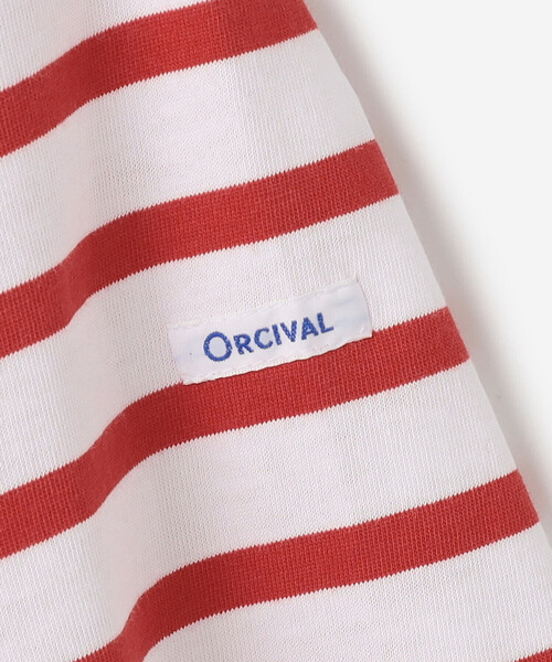 ORCIVAL（オーシバル）の「ORCIVAL | コットンレジェ ボートネック ボーダーTシャツ WOMEN（Tシャツ/カットソー・レディース・ブルー系その他/グレー系その他2/ホワイト/レッド系その他・1）」の10枚目の写真