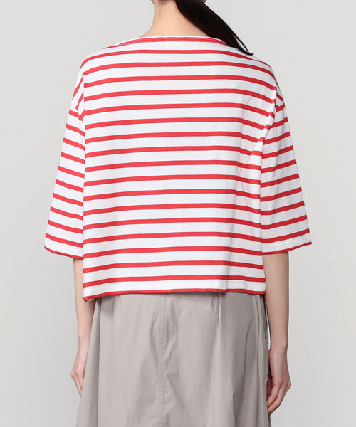 ORCIVAL（オーシバル）の「ORCIVAL | コットンレジェ ボートネック ボーダーTシャツ WOMEN（Tシャツ/カットソー・レディース・ブルー系その他/グレー系その他2/ホワイト/レッド系その他・1）」の13枚目の写真