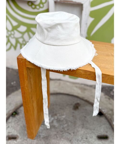 Ungrid(アングリッド)の「リボンデザインバケットハット(ハット・レディース・ブラック/オフホワイト・FREE)」の10枚目の写真
