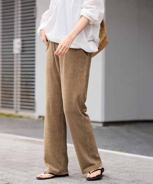FRAMeWORK（フレームワーク）の「FRAMeWORK×ARCHI PILE パンツ（その他パンツ・レディース・ベージュ/ブラウン・FREE）」の2枚目の写真
