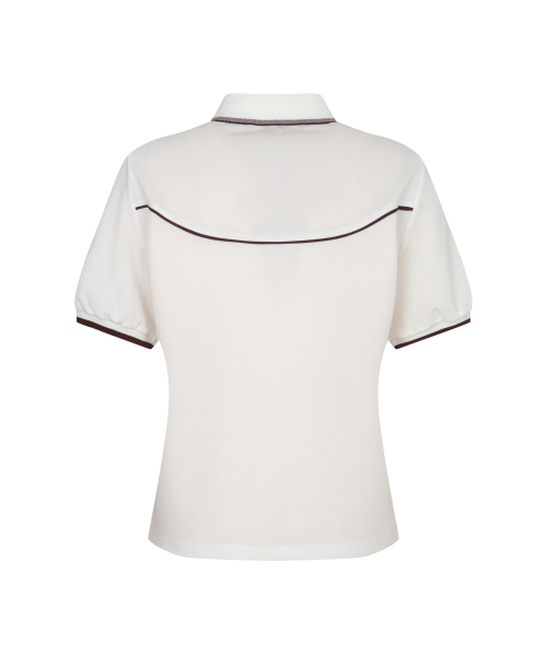 MONDAYFLOW（マンデーフロー）の「レギュラーピケトップ_ホワイト（ポロシャツ・レディース・その他・MEDIUM/LARGE/X-SMALL/SMALL）」の3枚目の写真