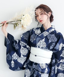セール】【Louisy】【大きいサイズ】アソート花柄セパレート浴衣セット