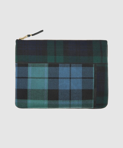 COMME des GARCONS タータンパッチワーク ポーチ TARTAN PATCHWORK】LARGE ZIP POUCH（ポーチ）｜Wallet COMME des