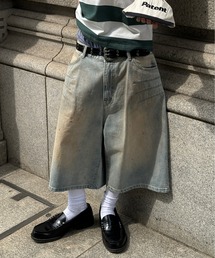 VINTAGELIKE DENIM WIDE SHORTS (JORTZ)／ヴィンテージライクデニムジョーツ