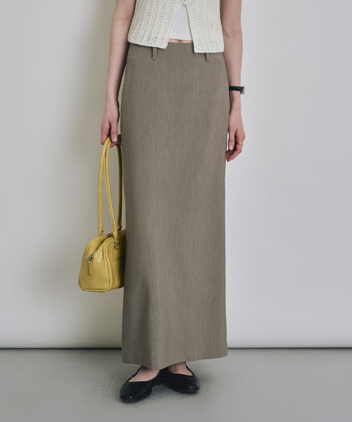 COSTUME O’CLOCK(コスチュームオクロック)の「フォーマルスリットHラインマキシスカートグレーべージュCOWSK002GBEIGE(スカート・レディース・その他・X-SMALL/SMALL/MEDIUM/LARGE)」の8枚目の写真