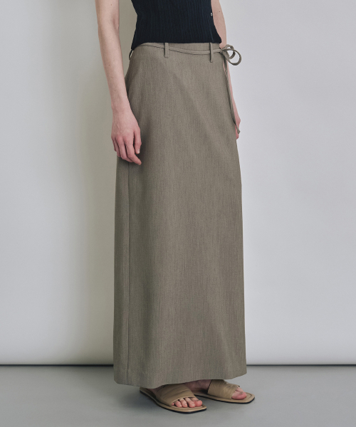 COSTUME O’CLOCK(コスチュームオクロック)の「フォーマルスリットHラインマキシスカートグレーべージュCOWSK002GBEIGE(スカート・レディース・その他・X-SMALL/SMALL/MEDIUM/LARGE)」の9枚目の写真