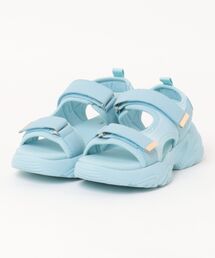 MAD FOOT（マッドフット）の「MADFOOT! マッドフット キッズ ダブルベルト厚底スポーティーサンダル【軽量】 261003（サンダル）」