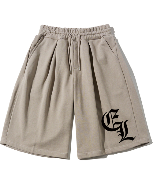 ELIMENO(エリメノ)の「EL イエル ツーピンタック ヘビーバミューダパンツ 5カラー(その他パンツ・メンズ・グレー/その他/ブラック/ベージュ/チャコール・1/2/3)」の4枚目の写真