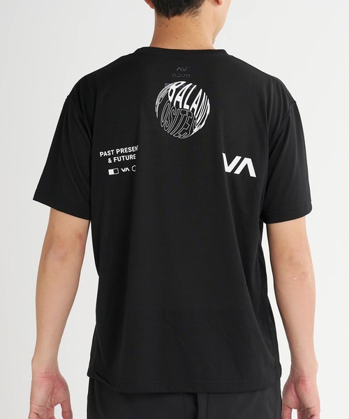 RVCA(ルーカ)の「RVCA/ルーカ 半袖 Tシャツ ロゴ バックプリント 速乾 軽量 ストレッチ BG04A218(Tシャツ/カットソー・メンズ・タイガーカモ/ブラック・S/L/M)」の4枚目の写真