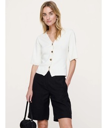 Banana Republic | ラークスパー コットンシルク ショートスリーブ カーディガン(カーディガン/ボレロ)